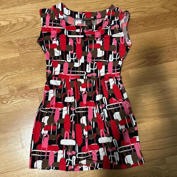 Mod patterned shift dress from Chadwicks Collection size 6 - Picture 7 of 8